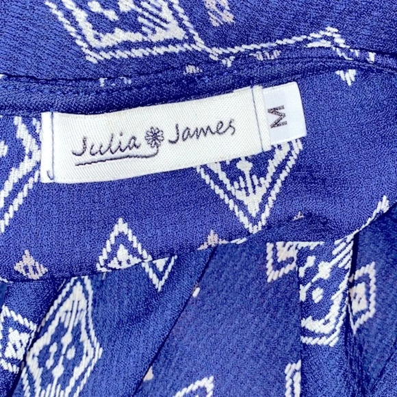 Julia James blue boho romper size medium - Picture 8 of 11